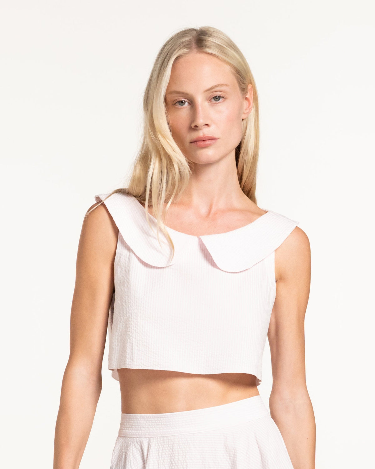 Zhiggie Gabriella Top in petal stripes