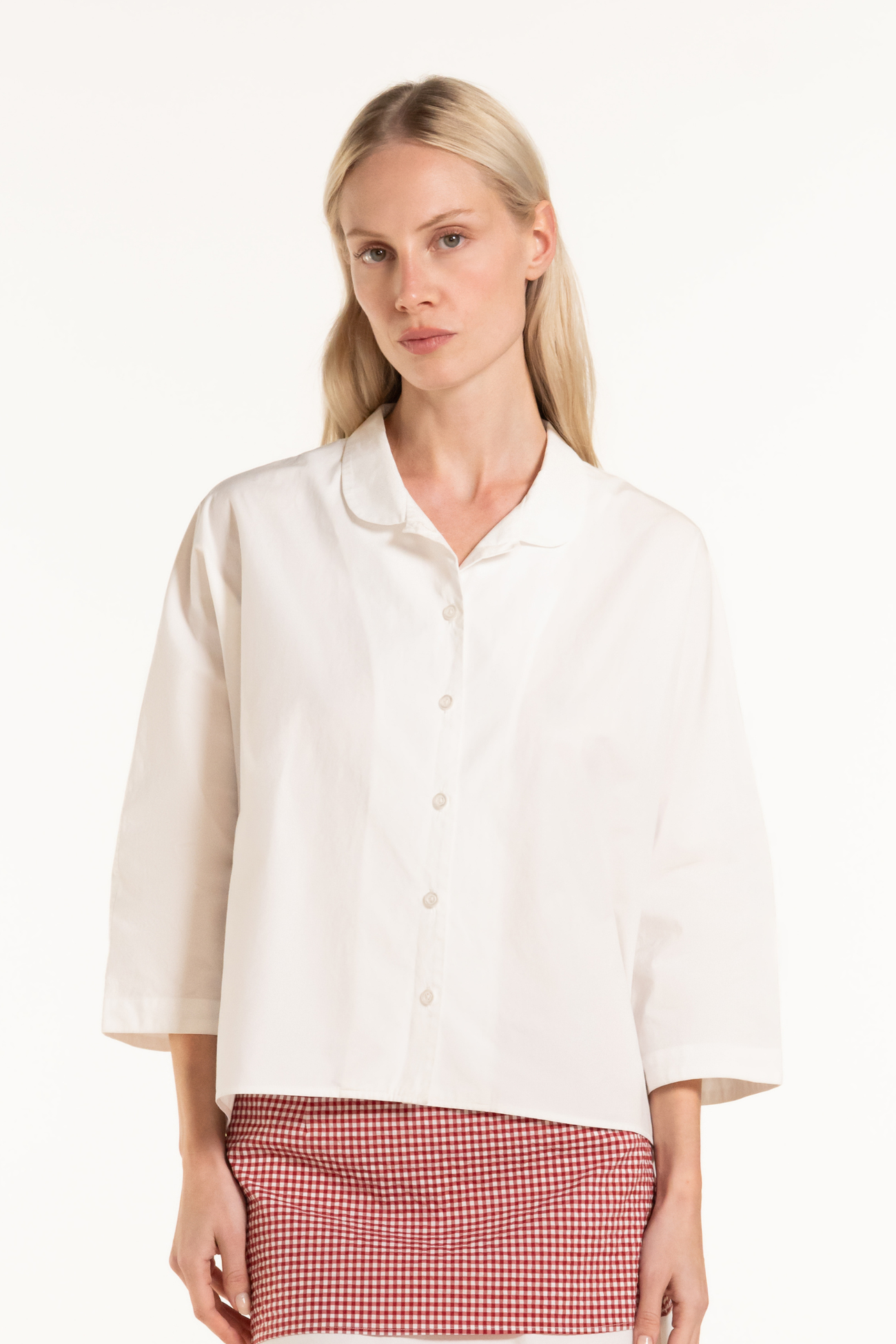 Claire Top - White - Solid