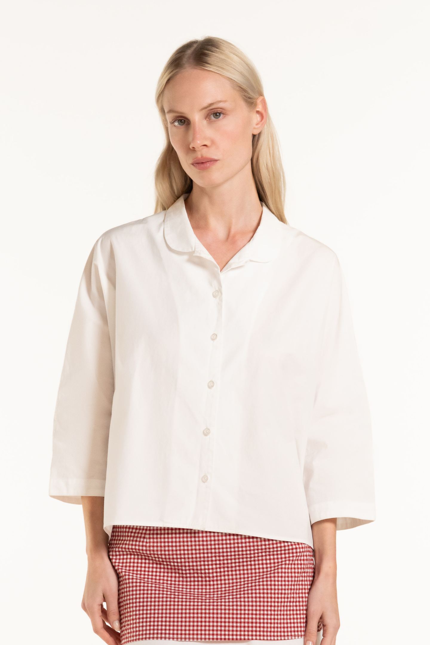Claire Top - White - Solid