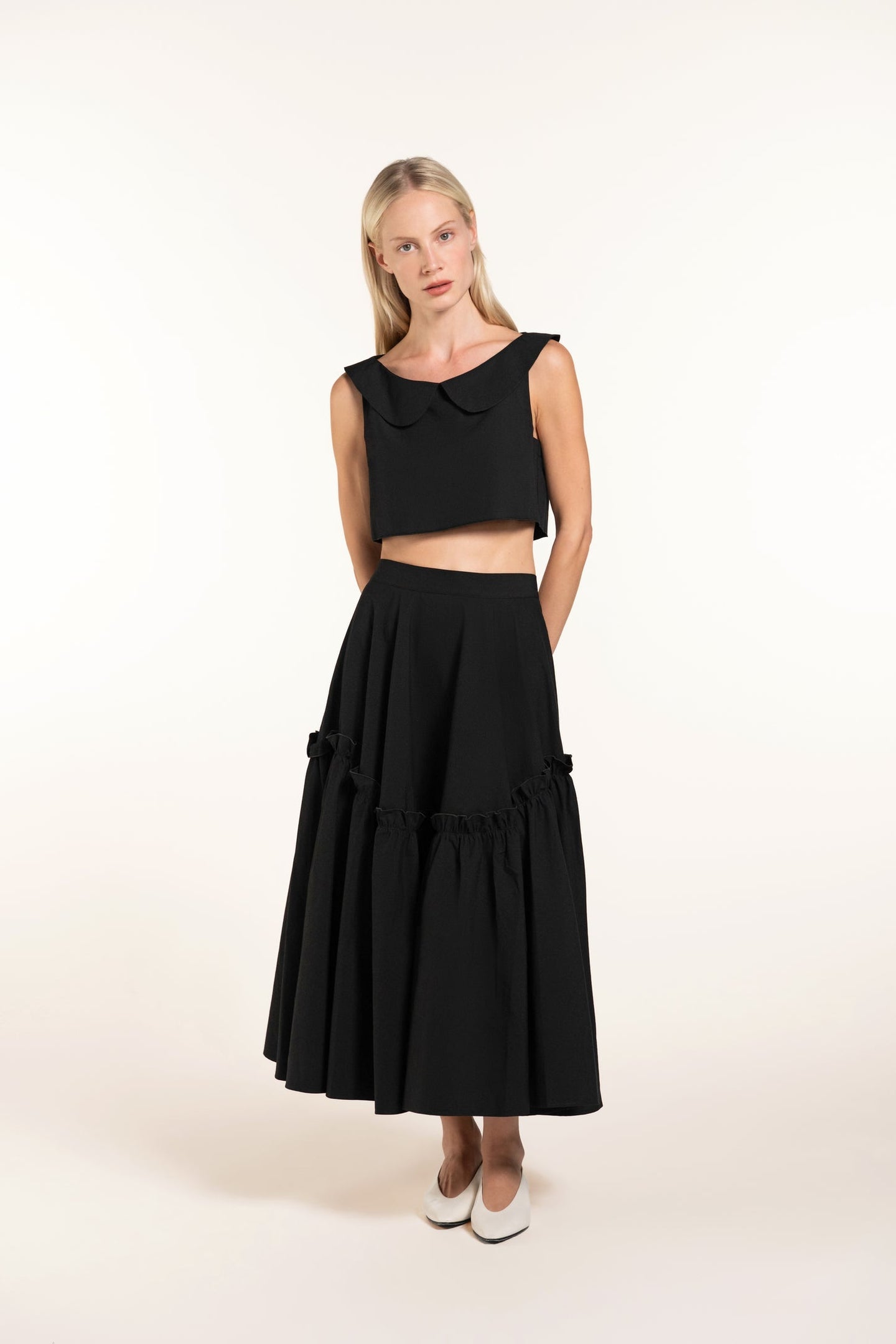 Gabriella Top - Black - Solid