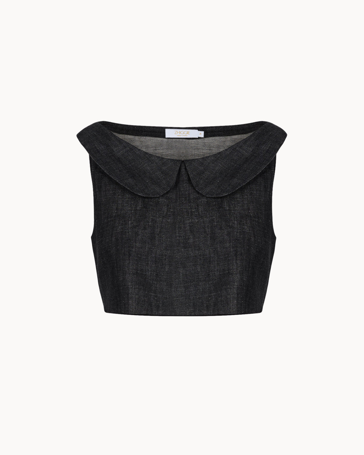 Zhiggie Gabriella Top in pepper denim