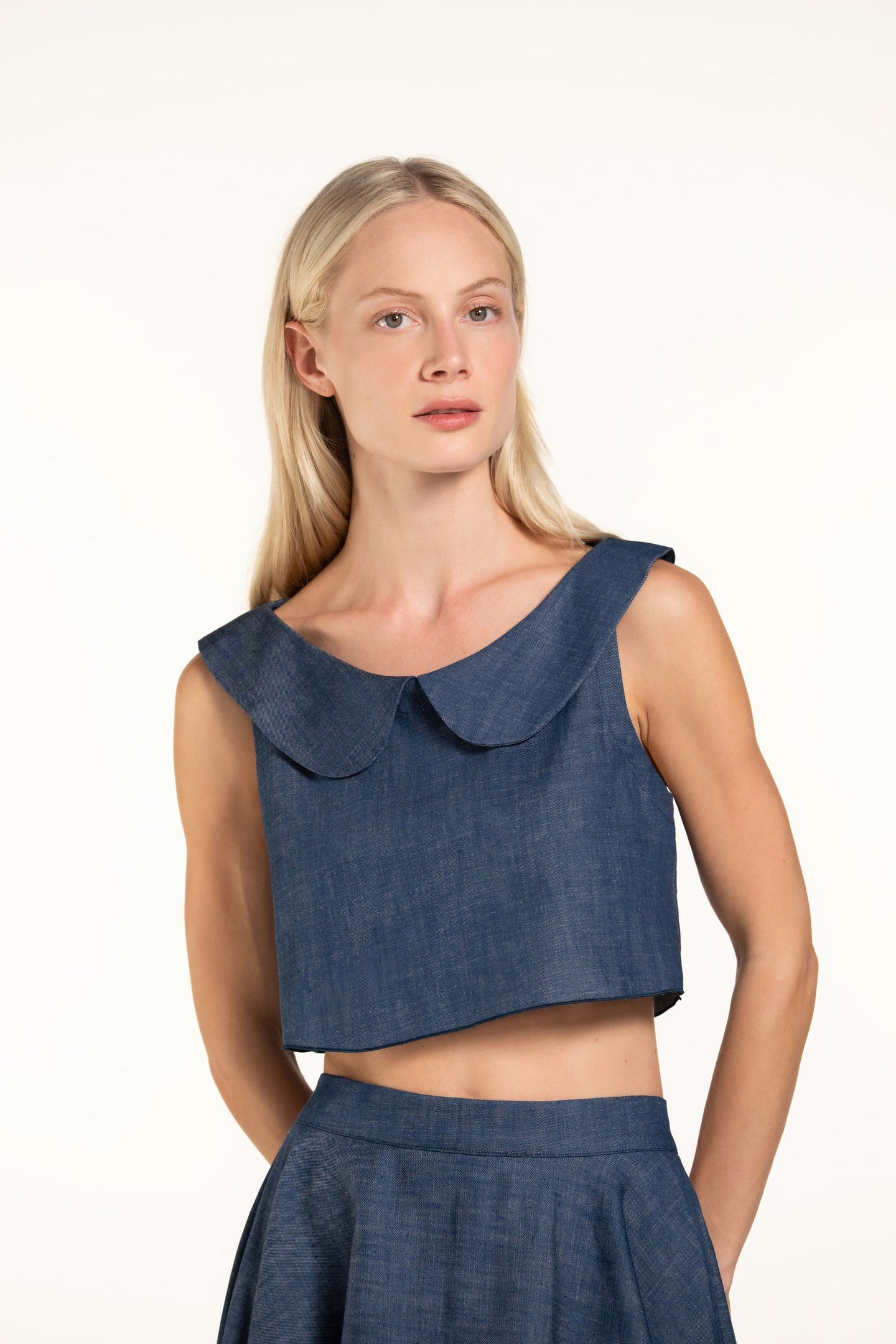 Gabriella Top - Indigo - Denim