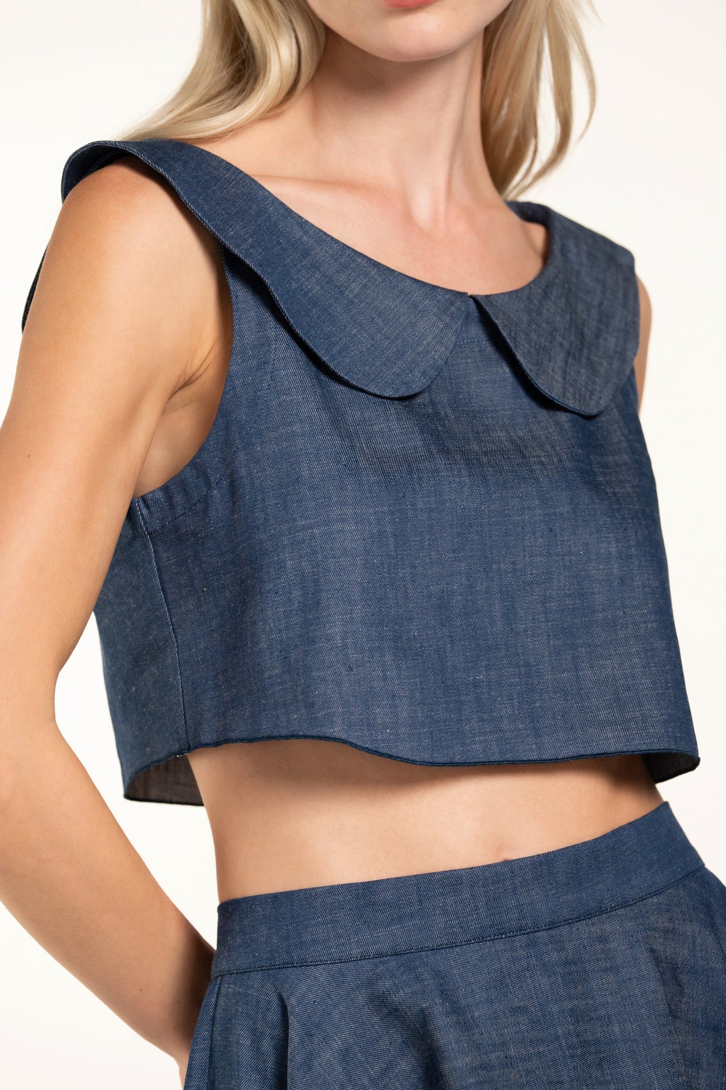Gabriella Top - Indigo - Denim