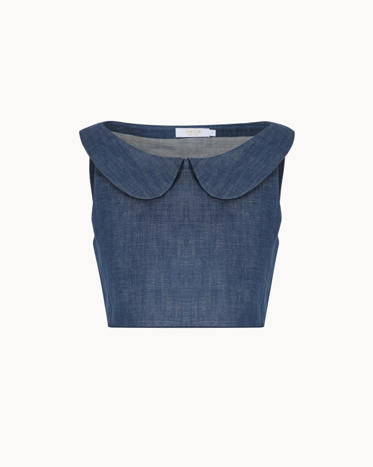 Zhiggie Gabriella Top in indigo denim