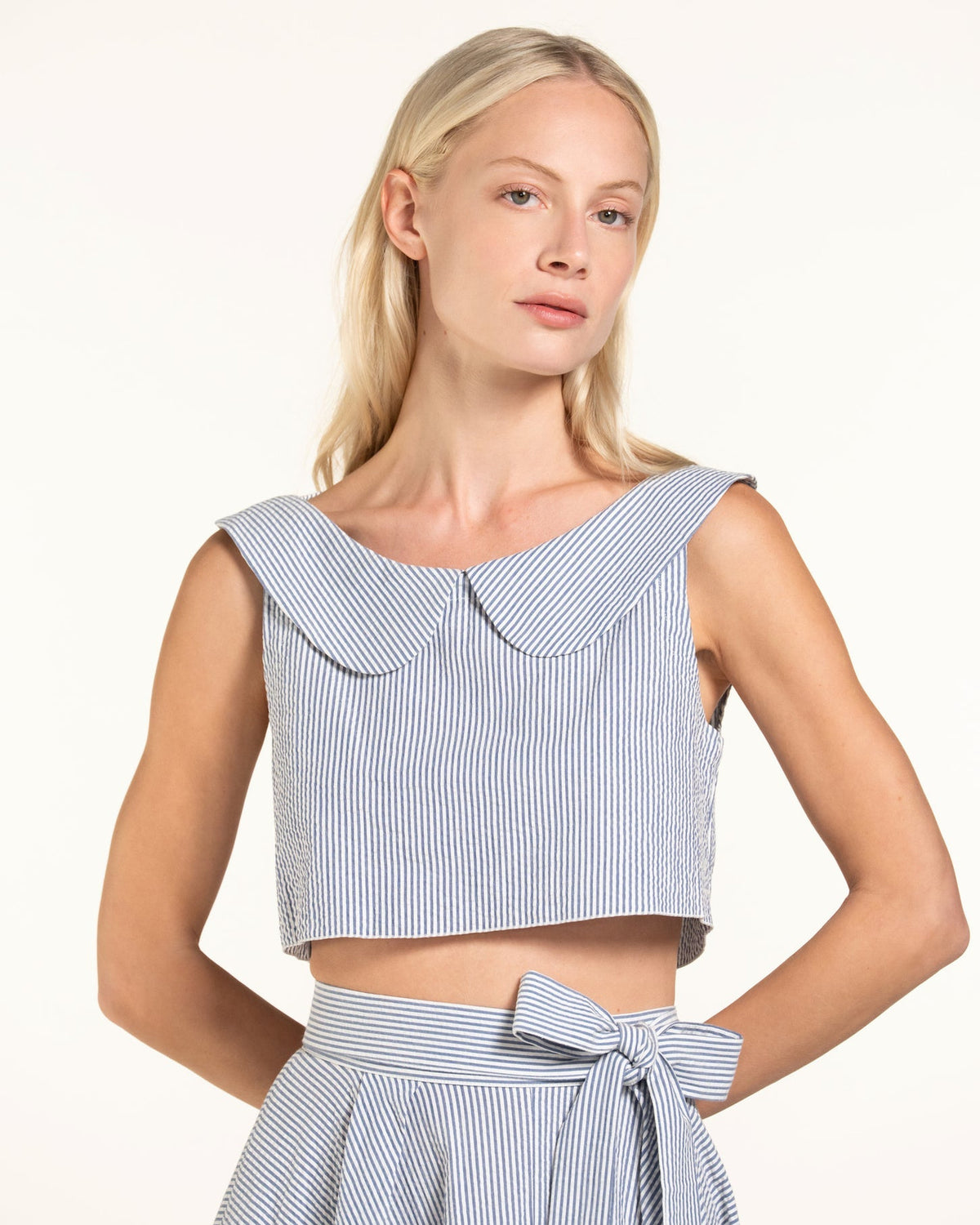 Zhiggie Gabriella Top in ice stripes