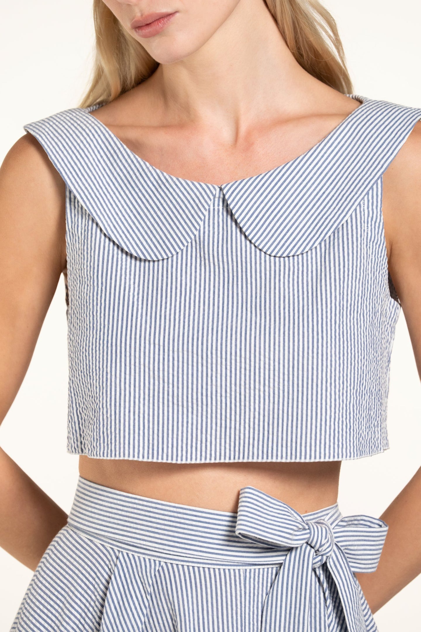 Gabriella Top - Ice - Stripes