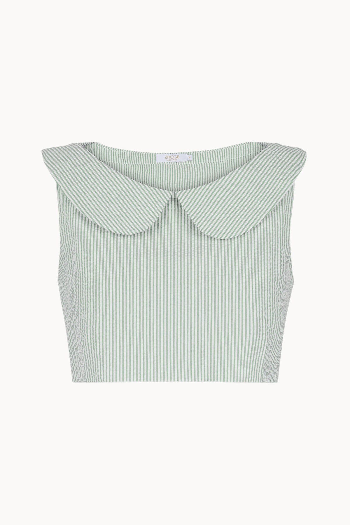 Gabriella Top - Sage - Stripes