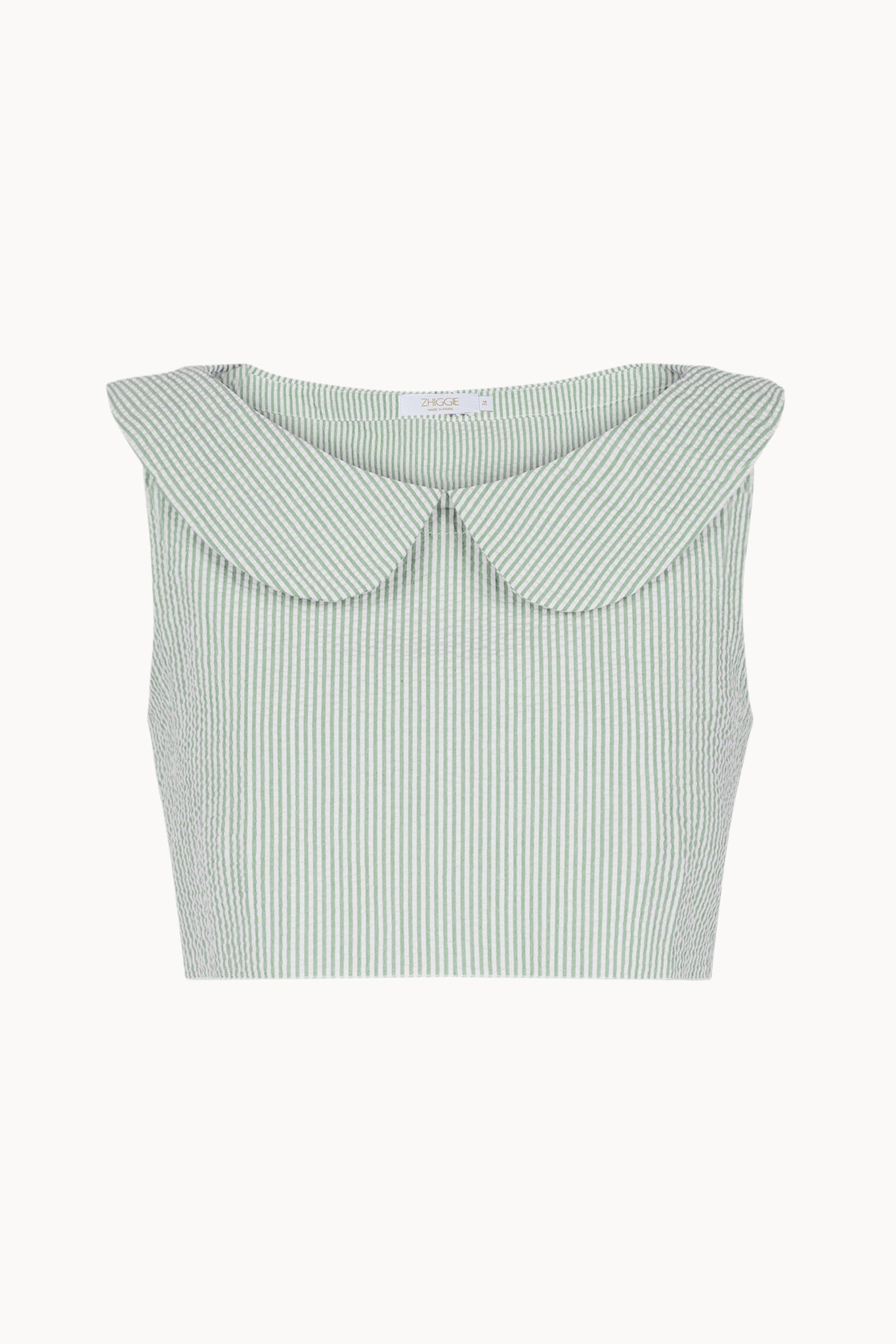 Gabriella Top - Sage - Stripes