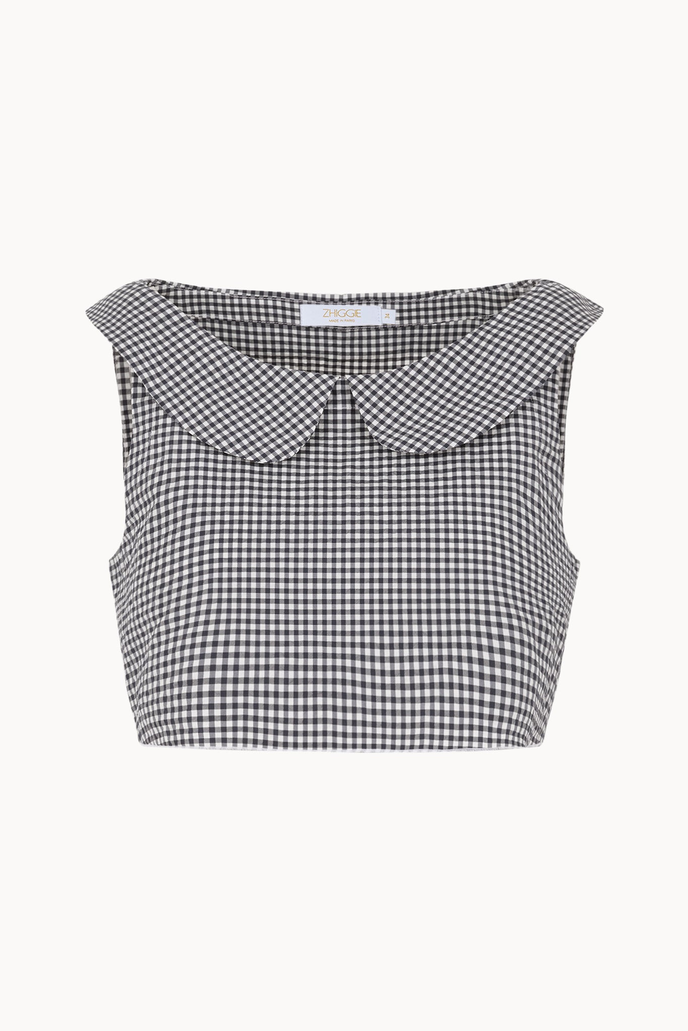 Gabriella Top - Navy - Gingham