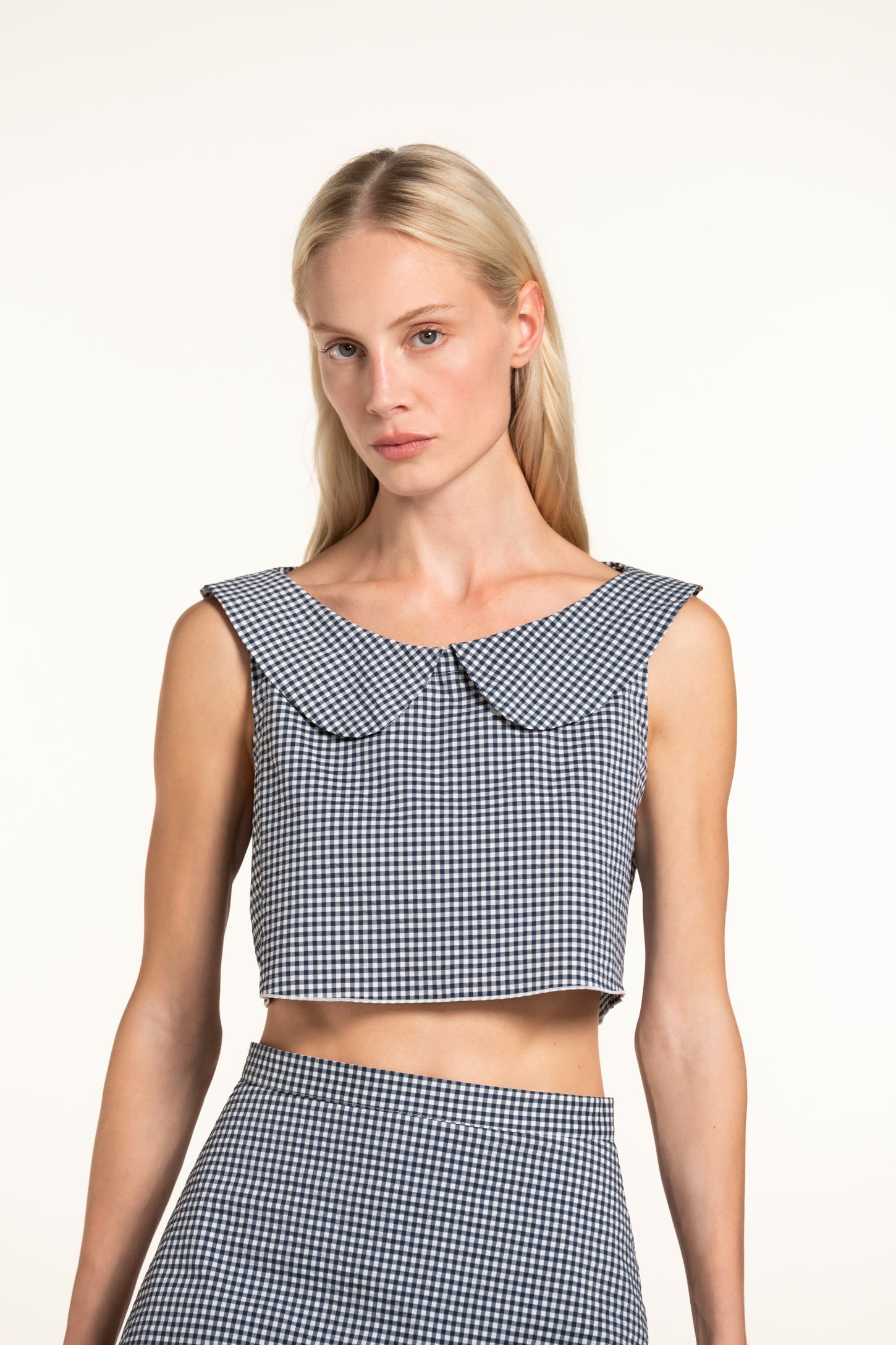 Gabriella Top - Navy - Gingham