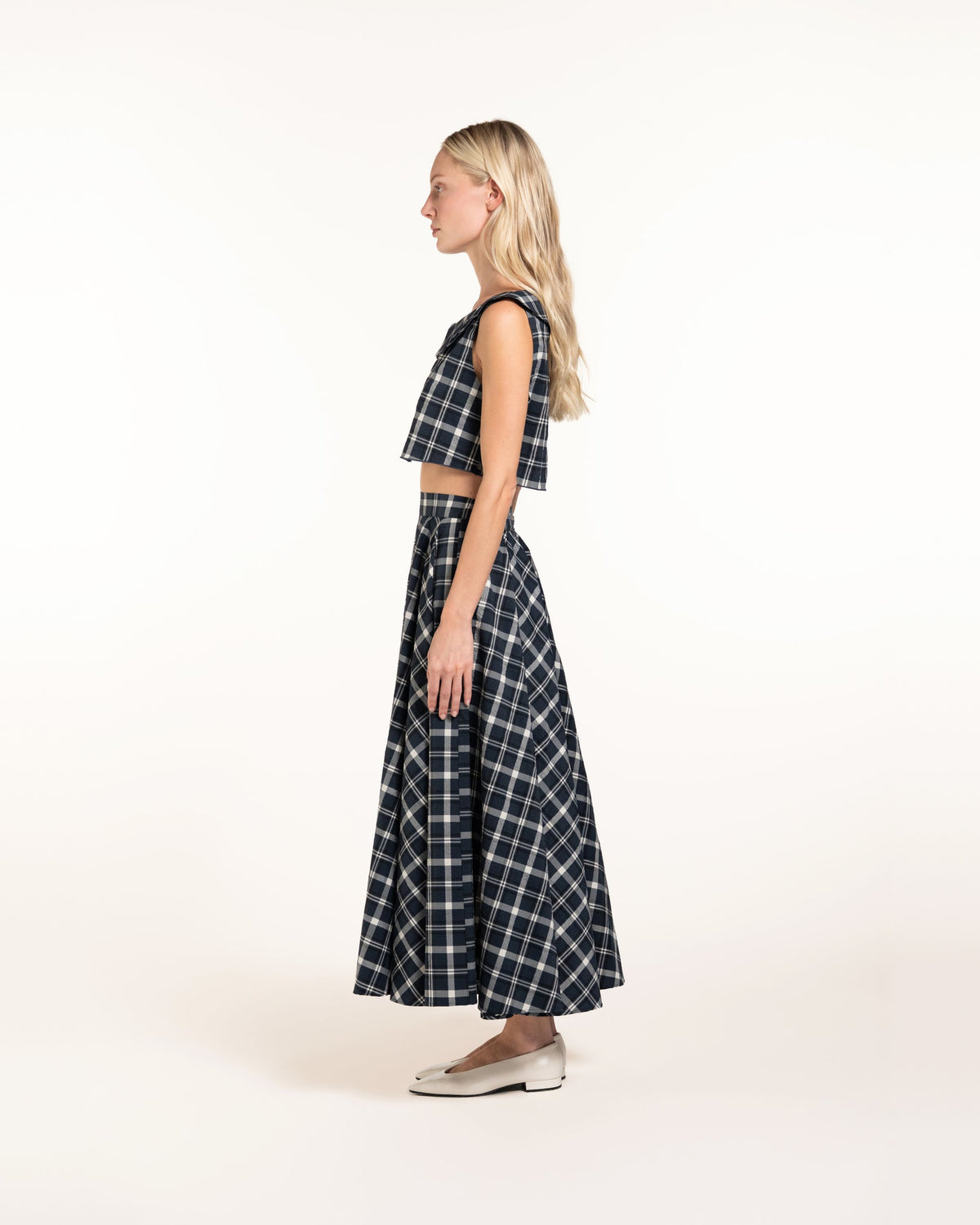 Zhiggie Gabriella Top in loch plaid