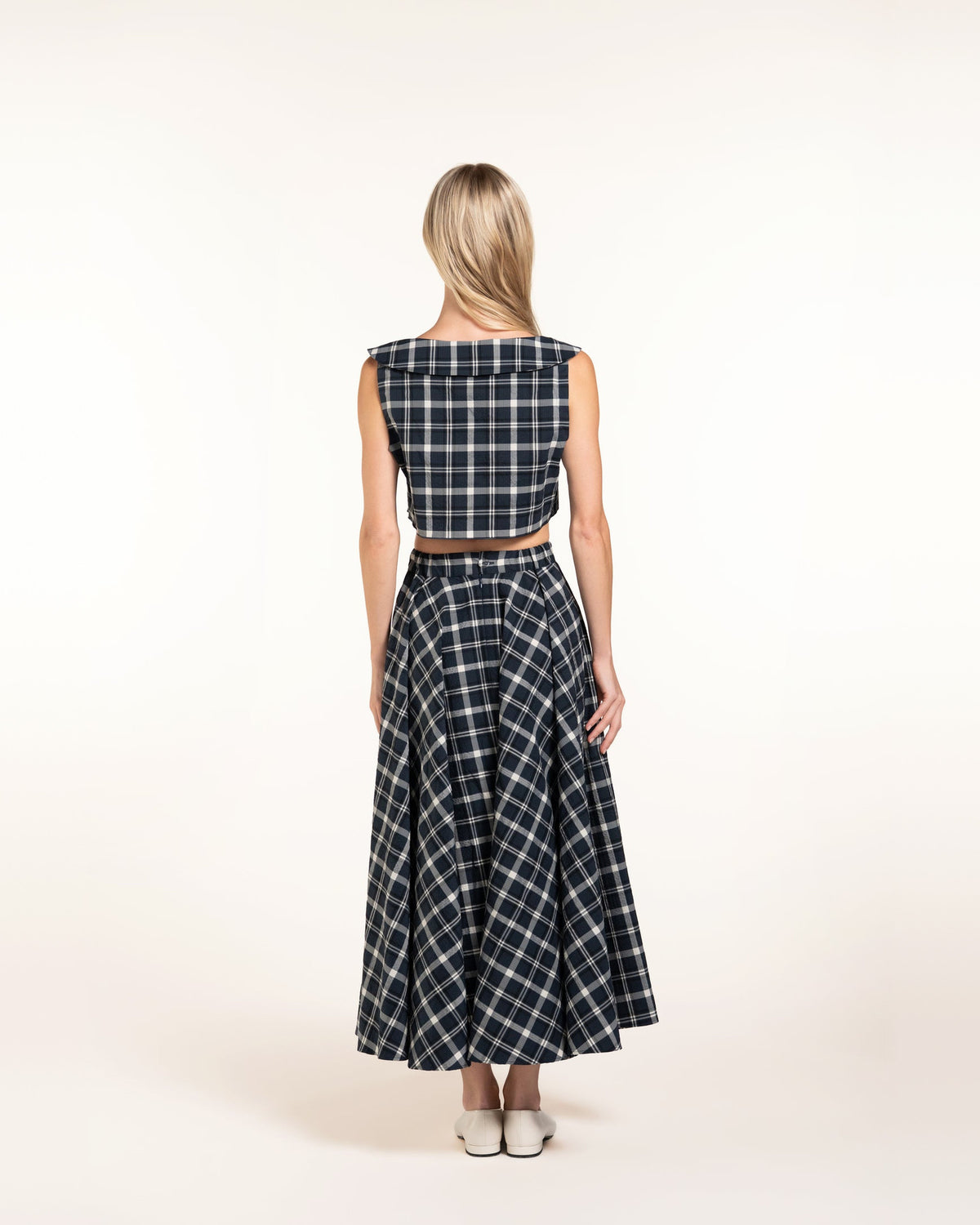 Zhiggie Gabriella Top in loch plaid