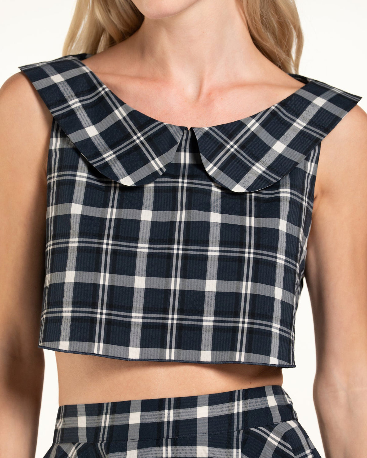 Zhiggie Gabriella Top in loch plaid