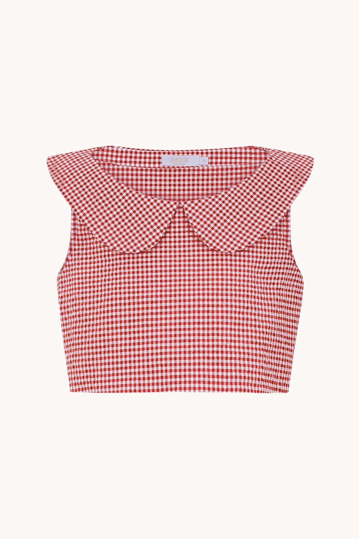 Gabriella Top - Cherry - Gingham