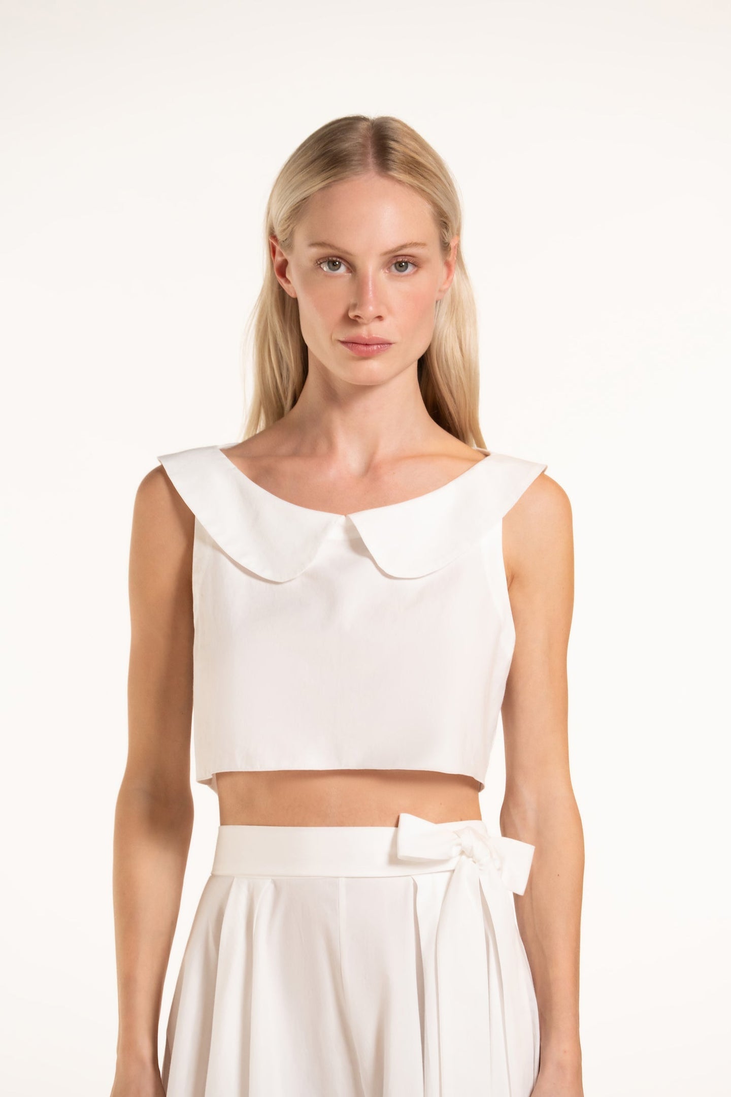 Gabriella Top - White - Solid