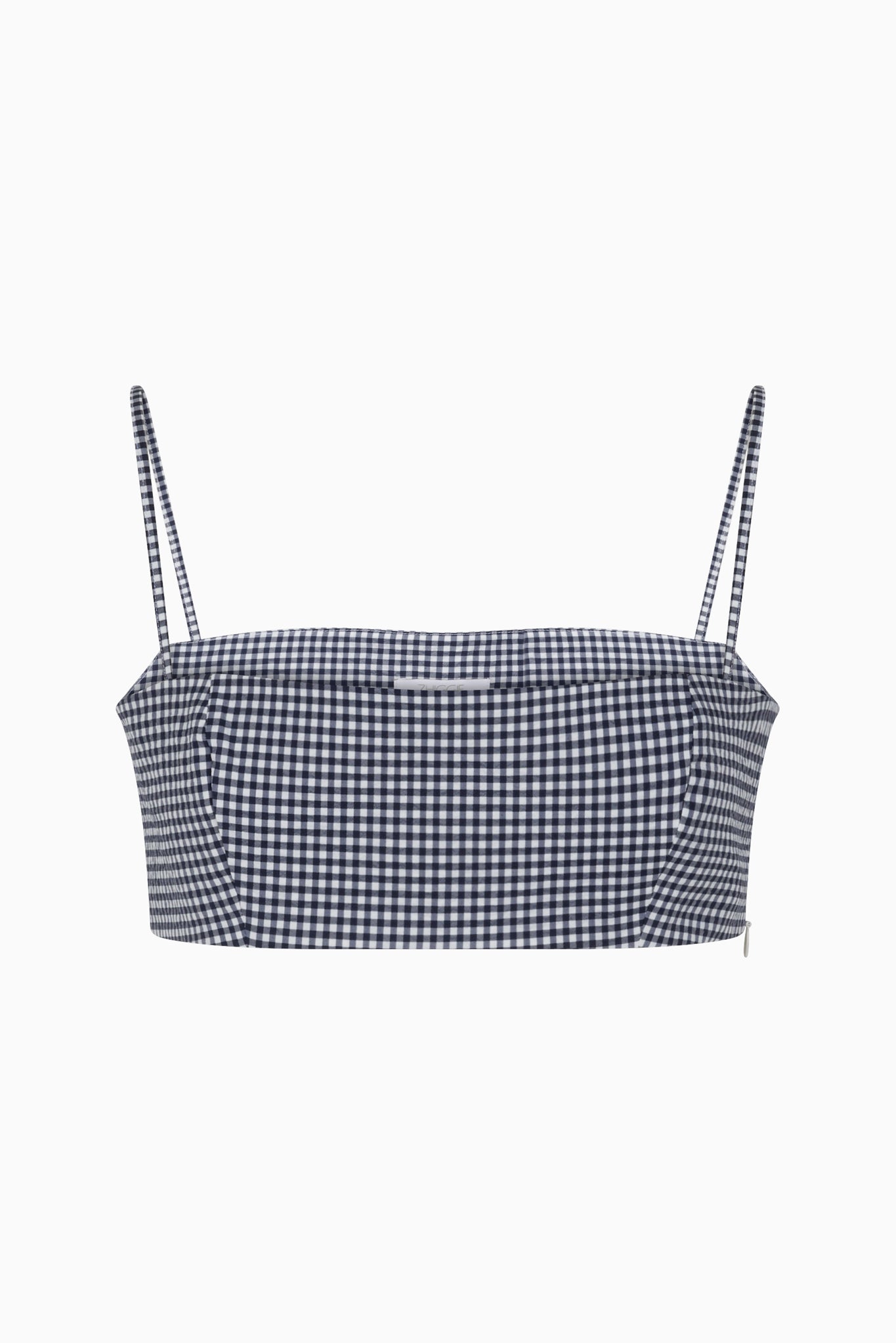 Louise Top - Navy - Gingham