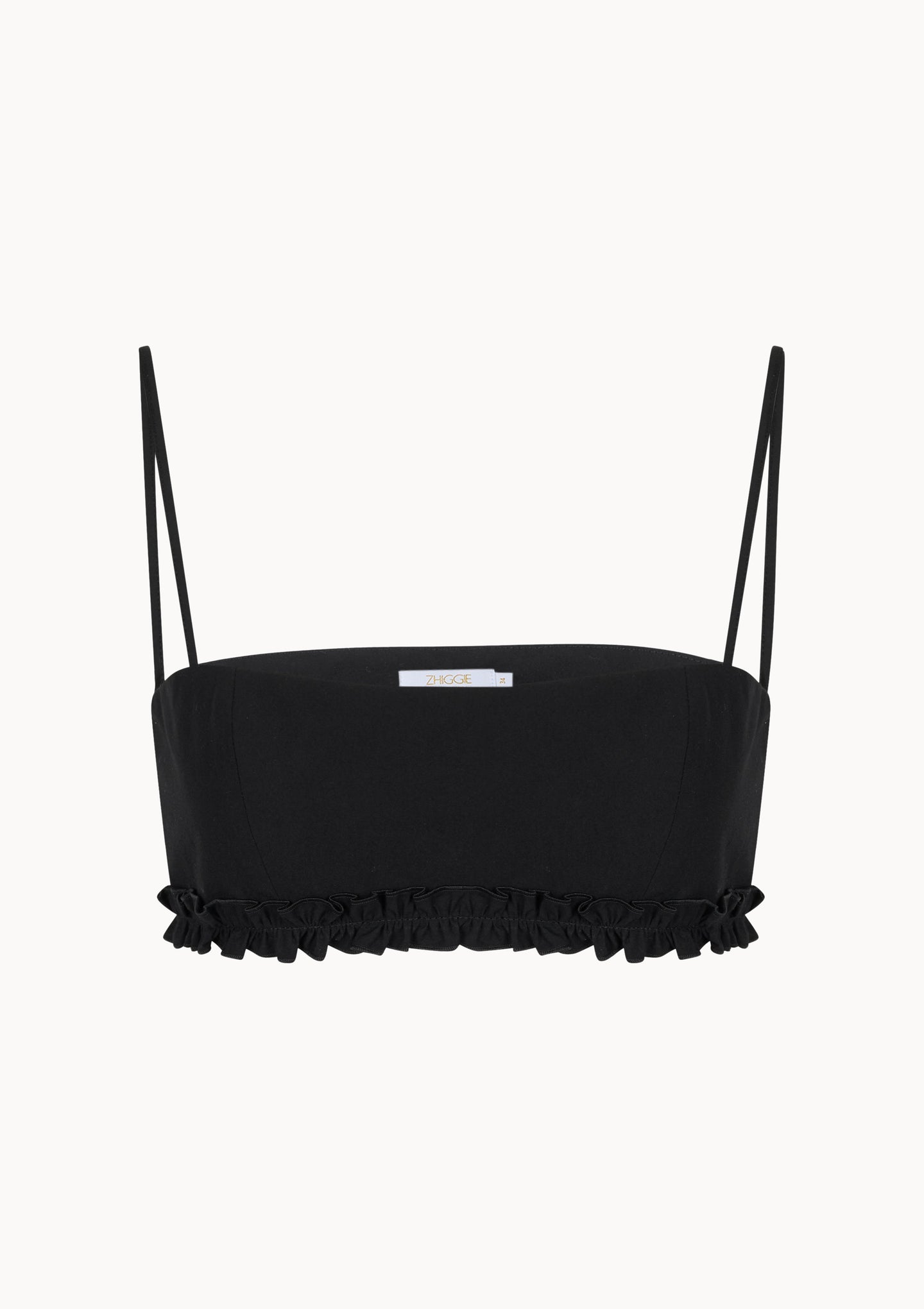 Louise Top - Black - Solid