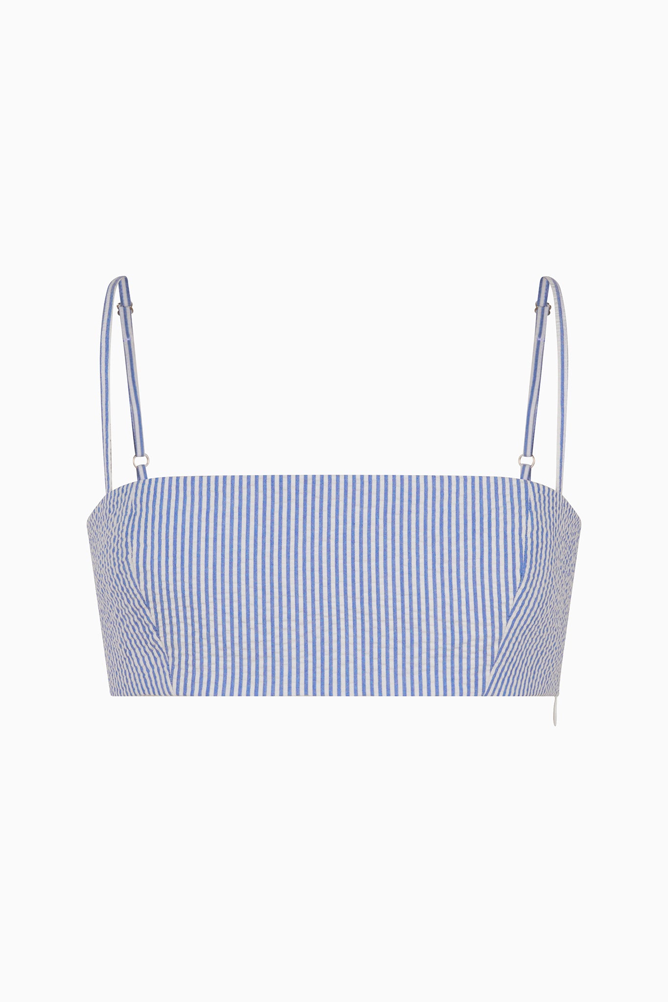 LOUISE top in light blue stripes