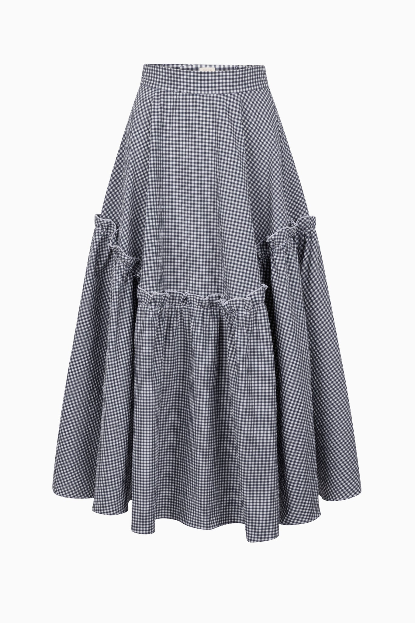 MATHILDE skirt in navy gingham