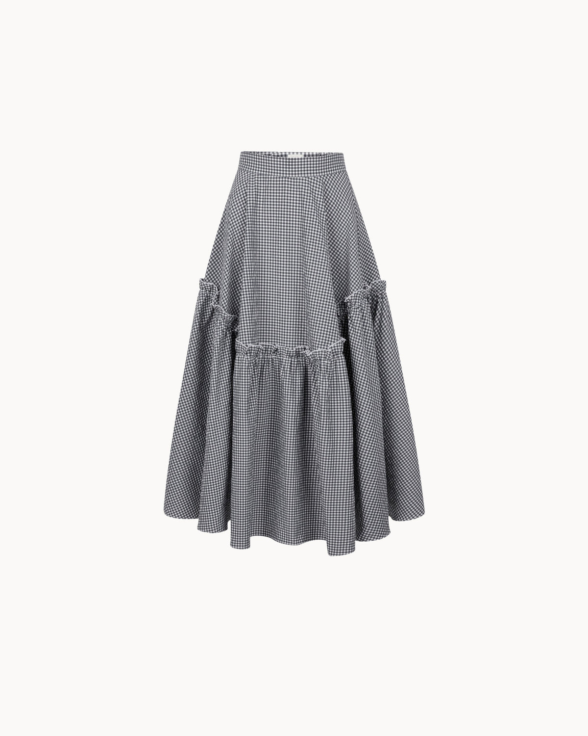Zhiggie Mathilde Skirt in navy gingham