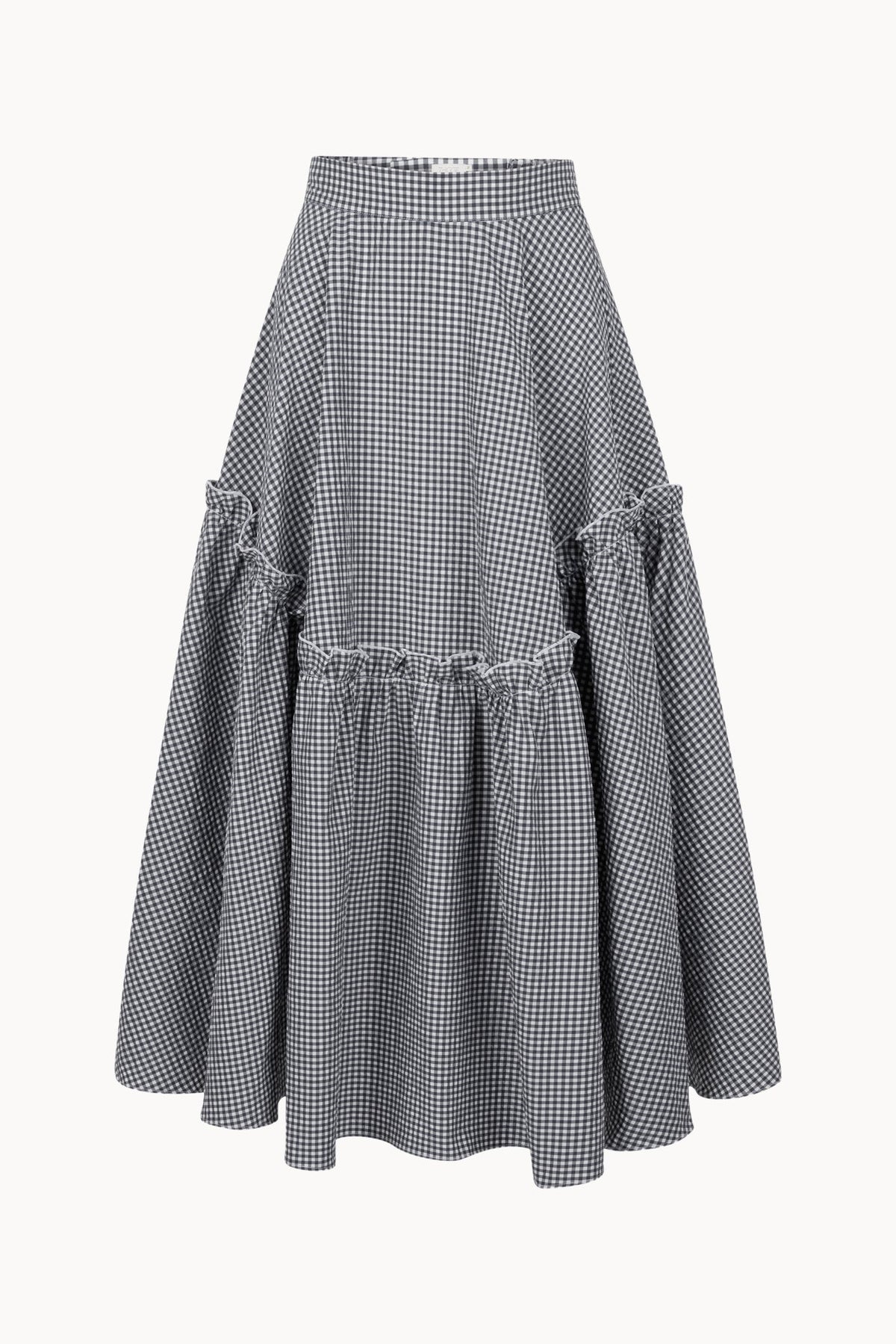 Mathilde Skirt - Navy - Gingham