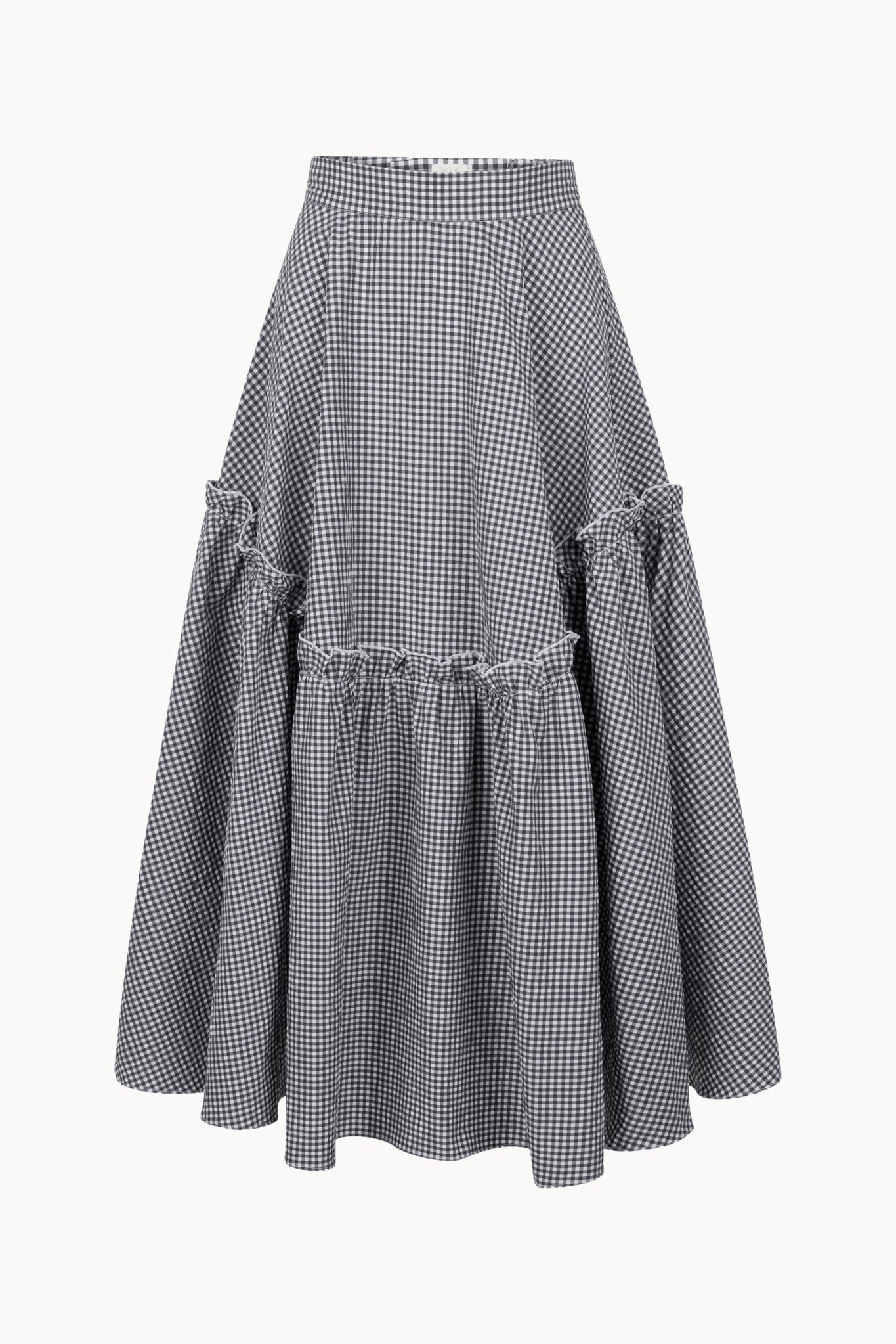 Mathilde Skirt - Navy - Gingham
