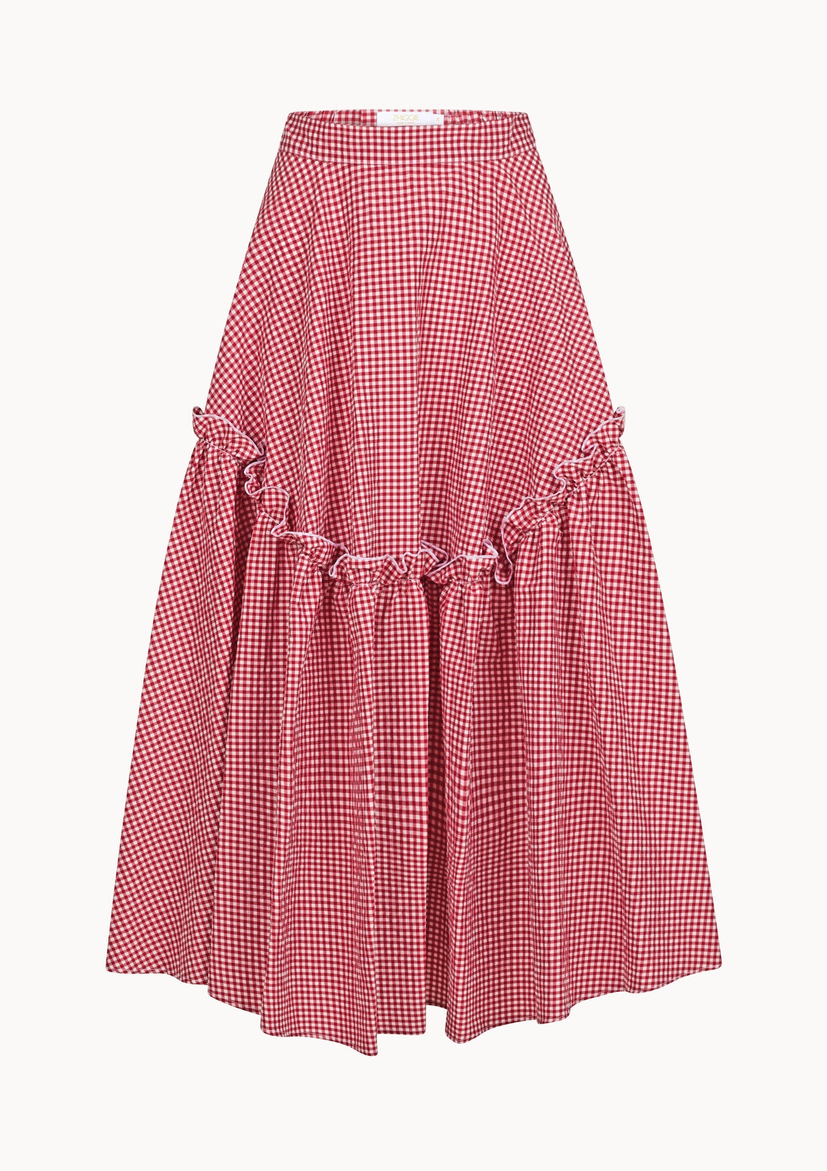 Mathilde Skirt - Cherry - Gingham