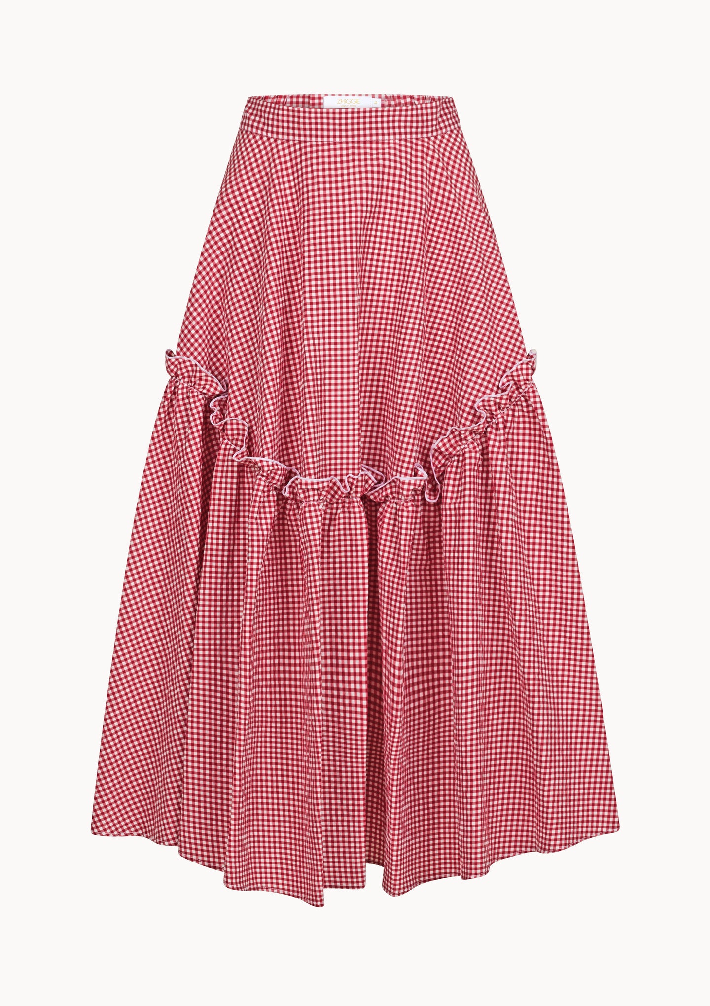 Mathilde Skirt - Cherry - Gingham