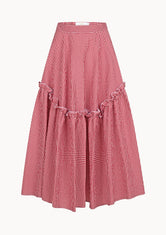 Zhiggie Mathilde Skirt in cherry gingham