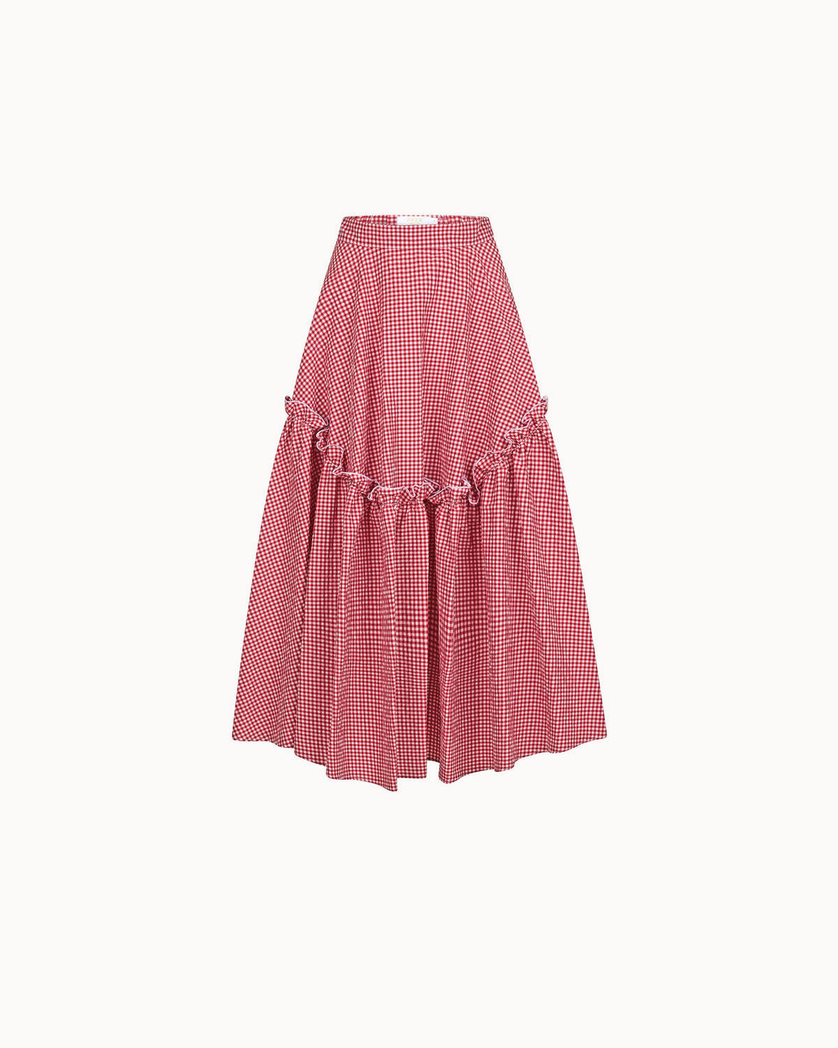 Zhiggie Mathilde Skirt in cherry gingham