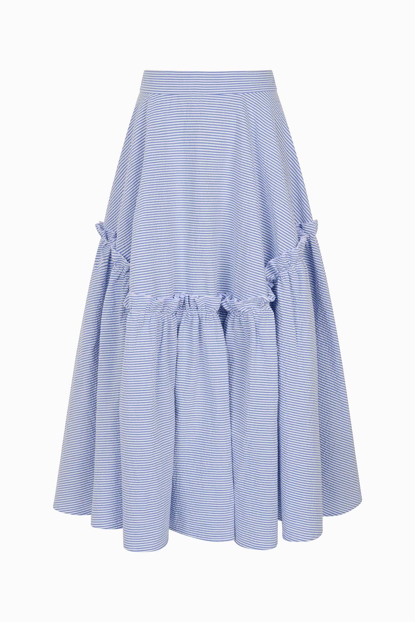 MATHILDE skirt in light blue stripes