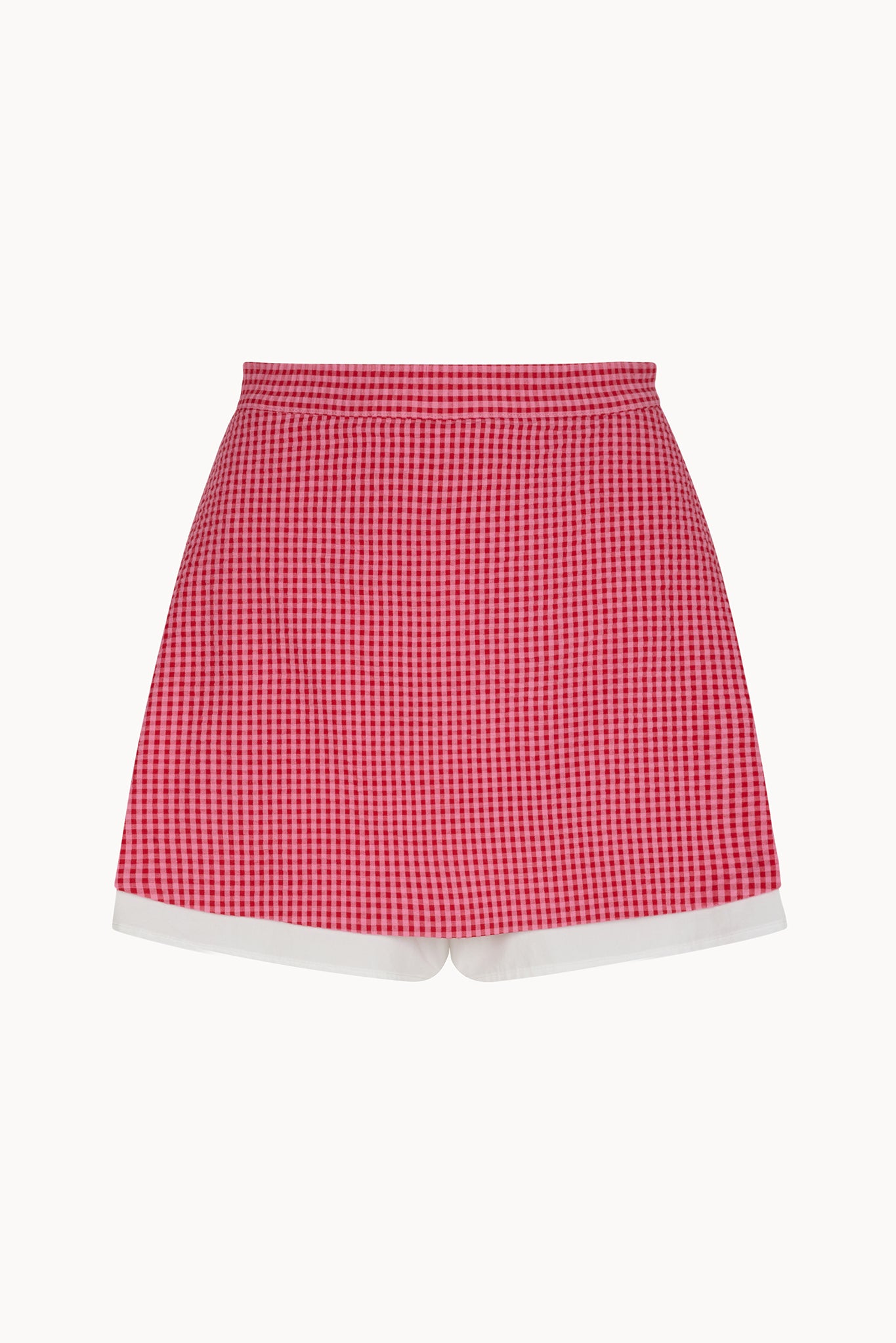 Romy Skort - Raspberry - Gingham