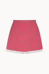 Zhiggie Romy Skort in raspberry gingham