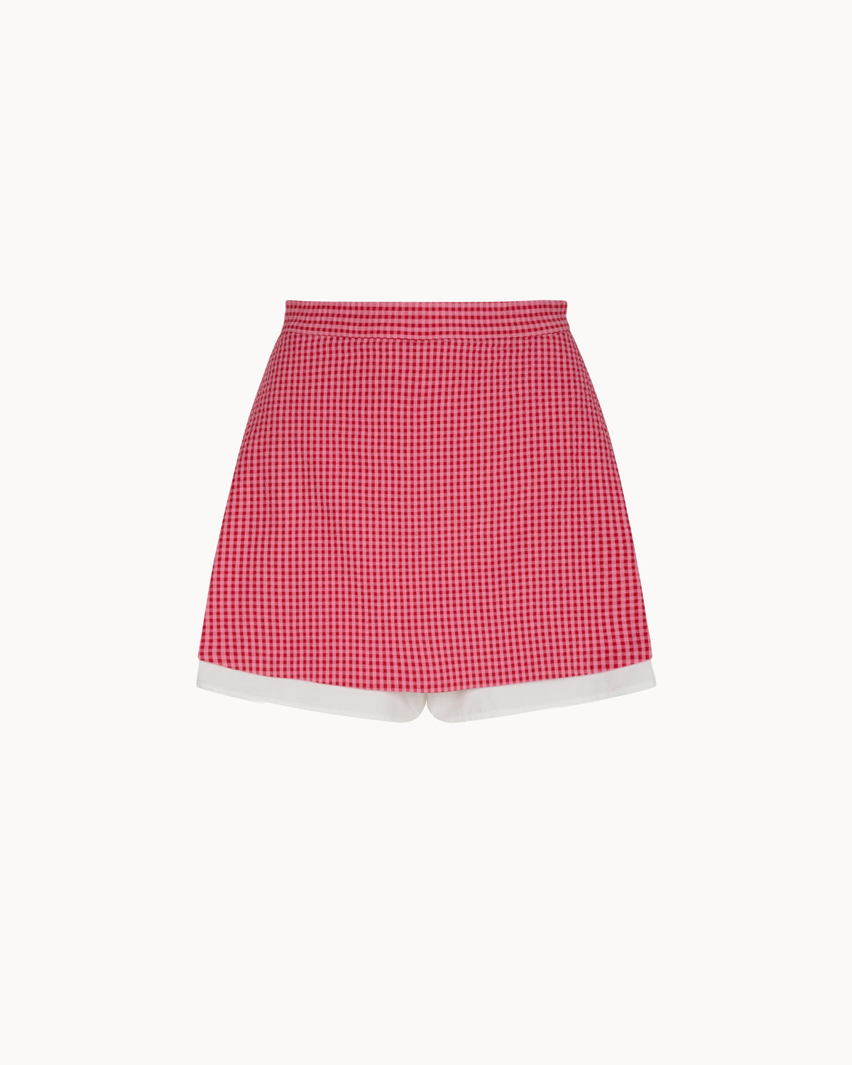 Zhiggie Romy Skort in raspberry gingham