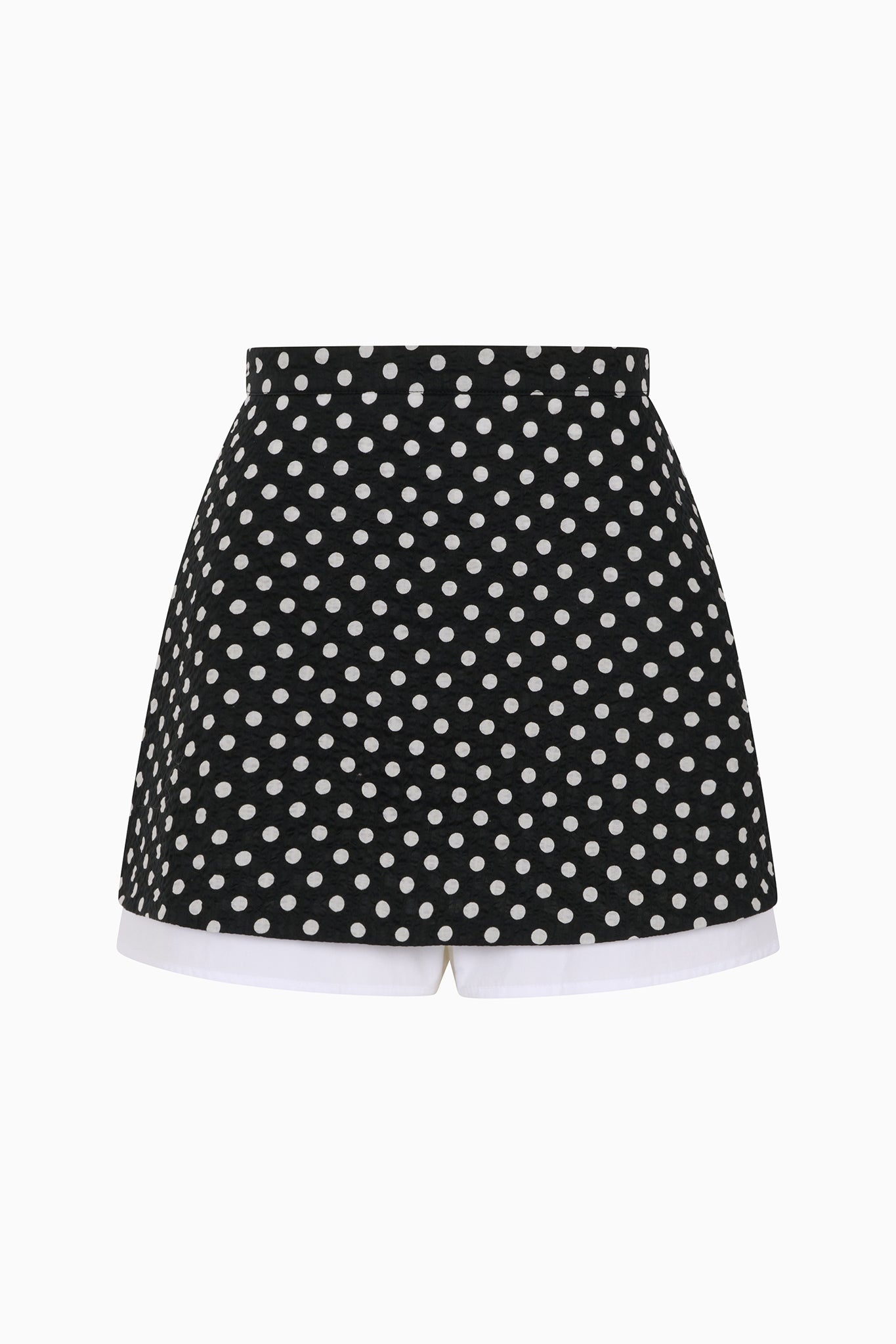 ROMY skort in black polkadots