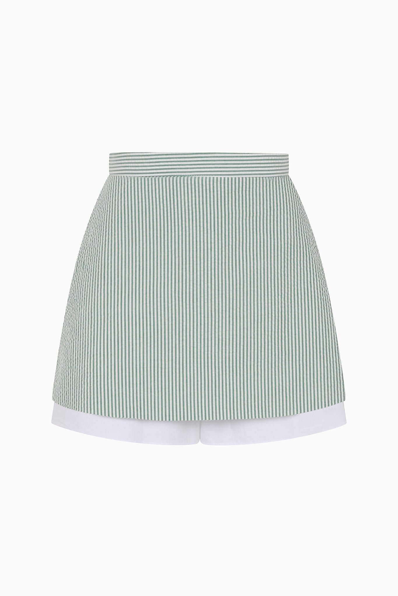 ROMY skort in green stripes