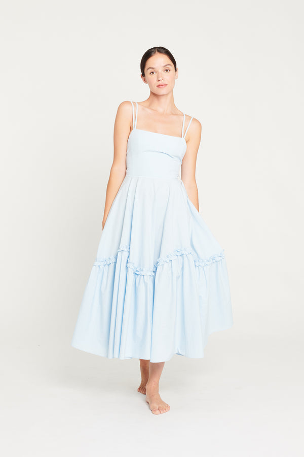 Alvana cotton dress, BLUE