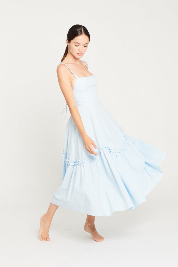 Alvana cotton dress, BLUE