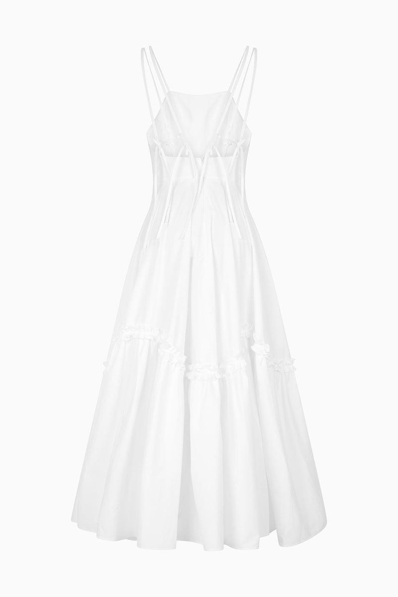 Alvana cotton dress, WHITE