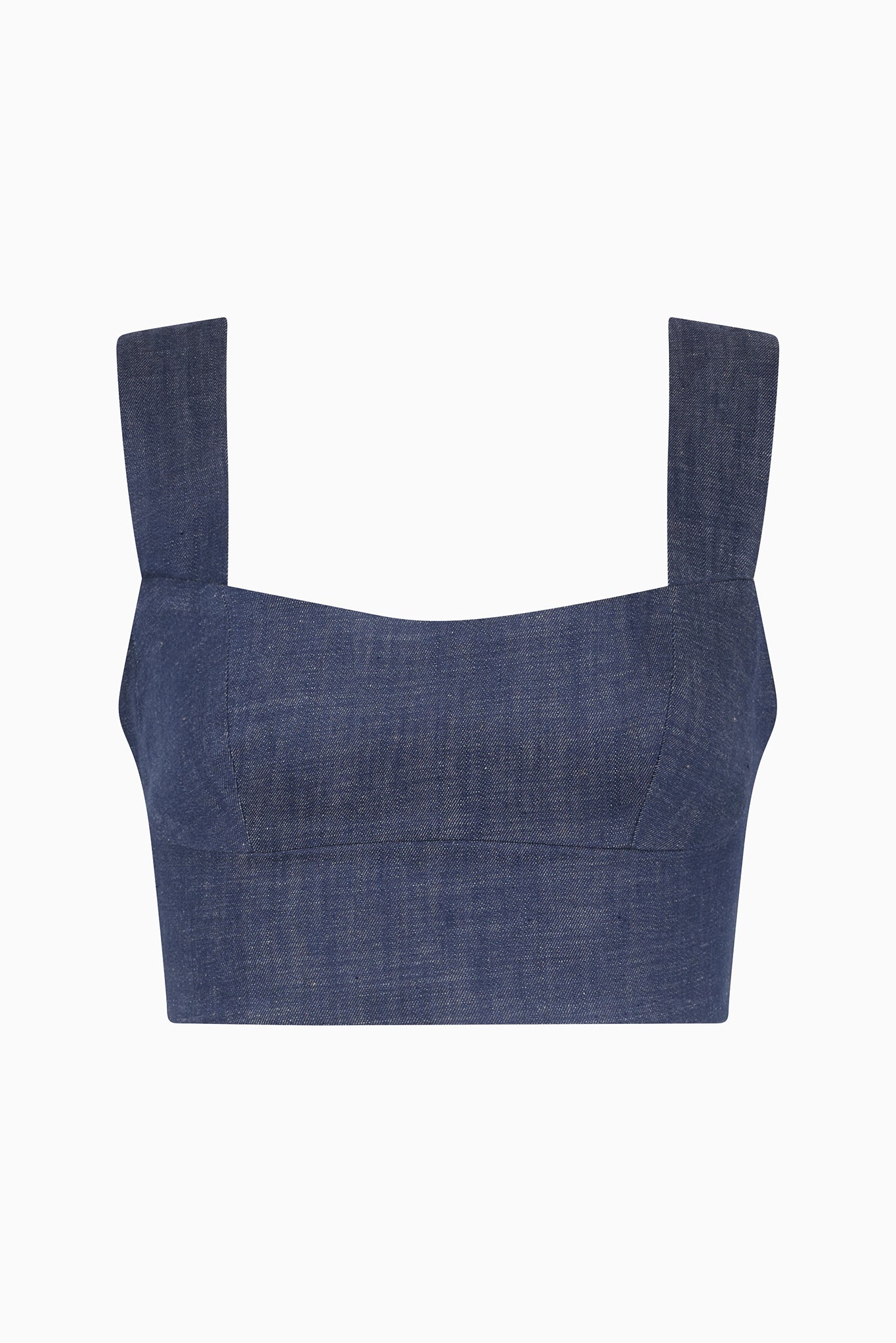 ACACIA top in blue denim