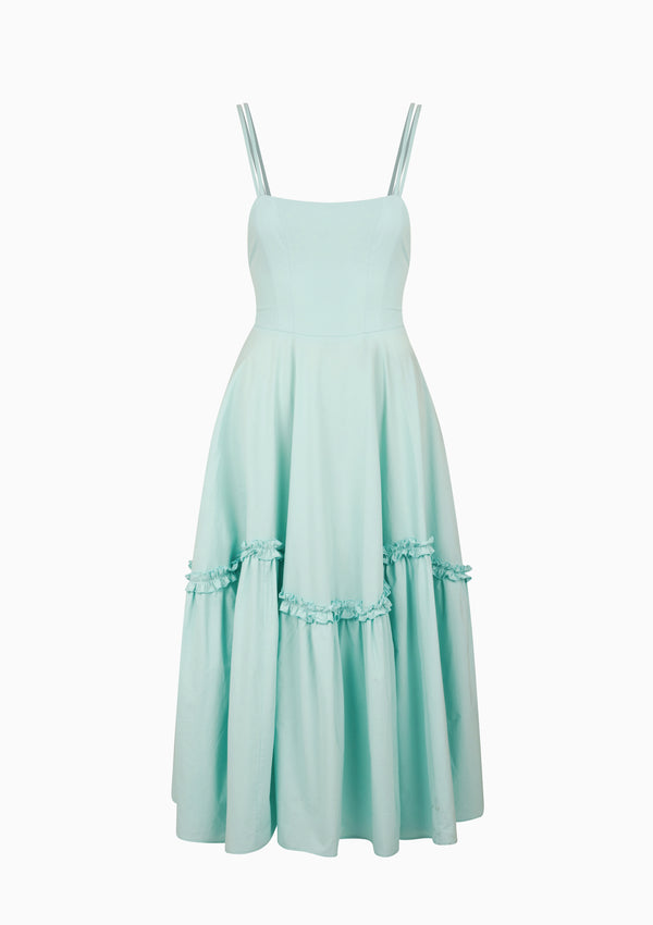 Alvana cotton dress, GREEN